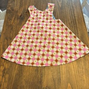 Fisch Size 4T Reversible Dress W/ Pink Stars on one side and Dogs on other.